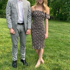 Abercrombie Perfect Puff Sleeve Midi Dress